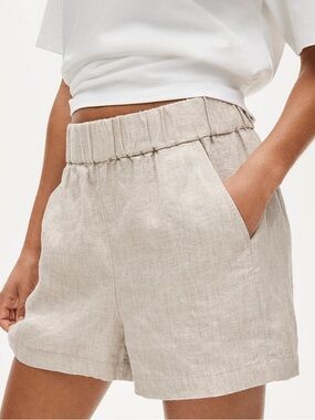 J. Crew Linen Tropez Stretch Shorts Large